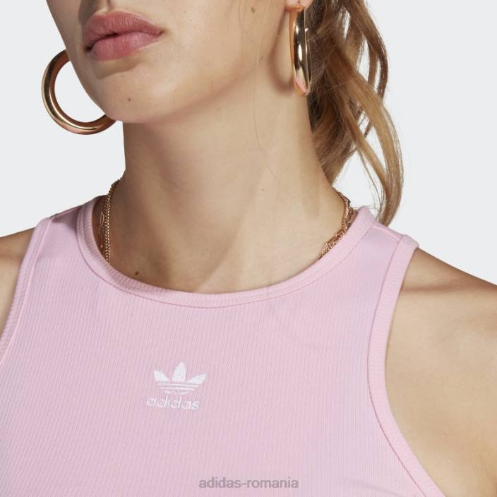 Adidas tricou adidas cu coaste adicolor essentials roz adevărat femei roz adevarat 2JBN9495