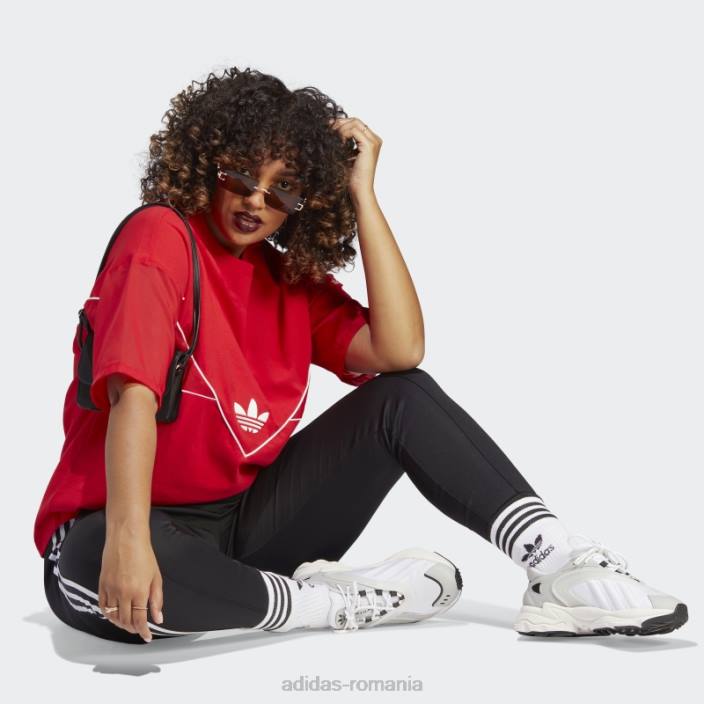 Adidas tricou adidas originals stacojiu femei stacojiu 2JBN9201