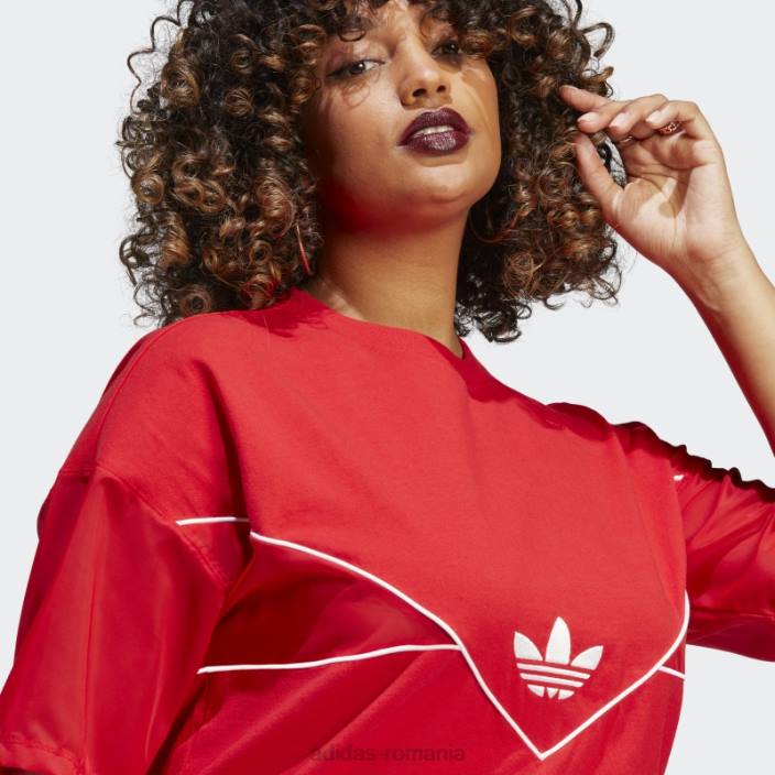 Adidas tricou adidas originals stacojiu femei stacojiu 2JBN9201