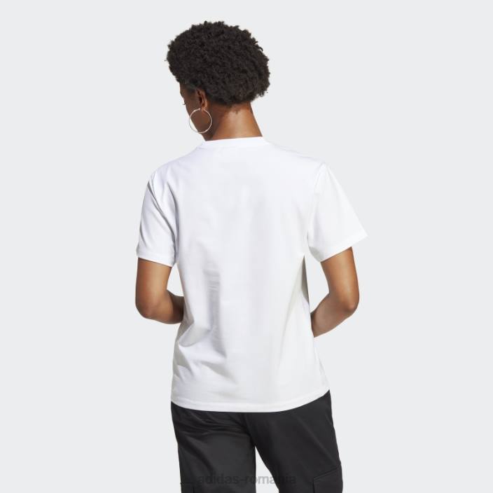 Adidas tricou alb adicolor classics trefoil femei alb 2JBN2254