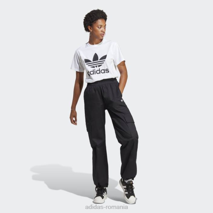Adidas tricou alb adicolor classics trefoil femei alb 2JBN2254