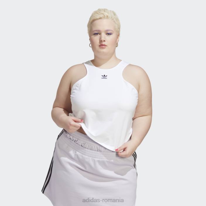 Adidas tricou alb întotdeauna original (plus mărime) femei alb 2JBN10828