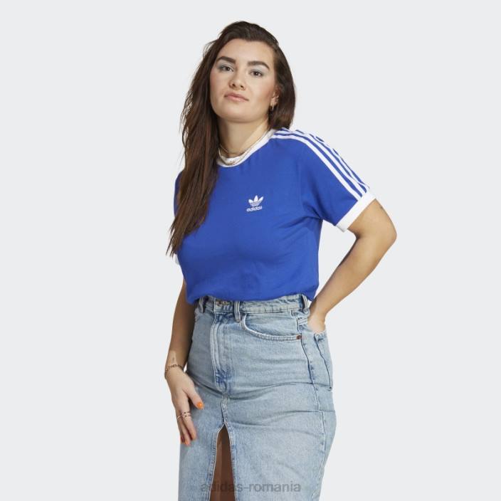 Adidas tricou albastru adicolor classics cu 3 dungi femei albastru 2JBN16511