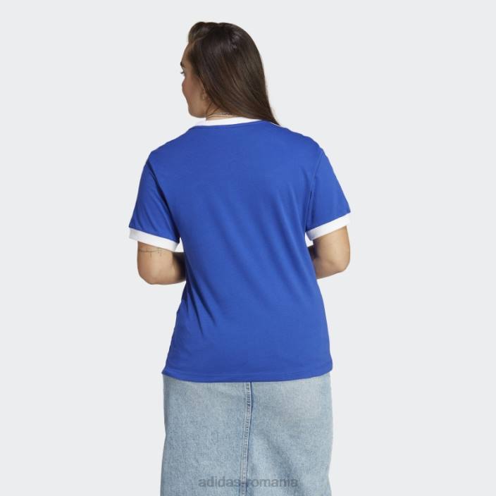 Adidas tricou albastru adicolor classics cu 3 dungi femei albastru 2JBN16511