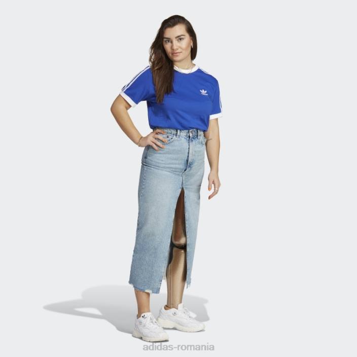 Adidas tricou albastru adicolor classics cu 3 dungi femei albastru 2JBN16511