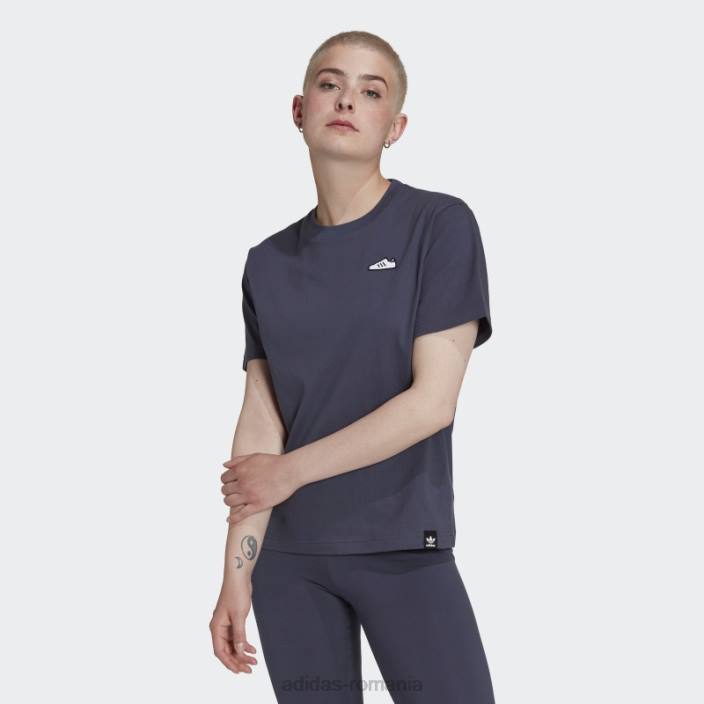 Adidas tricou broderie bleumarin femei marina 2JBN2899