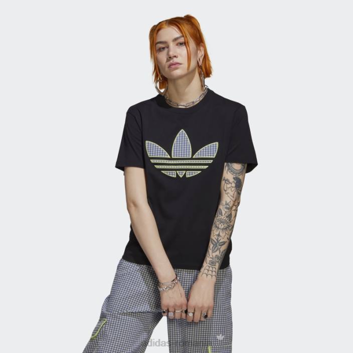 Adidas tricou cu aplicare trefoil negru femei negru 2JBN17564