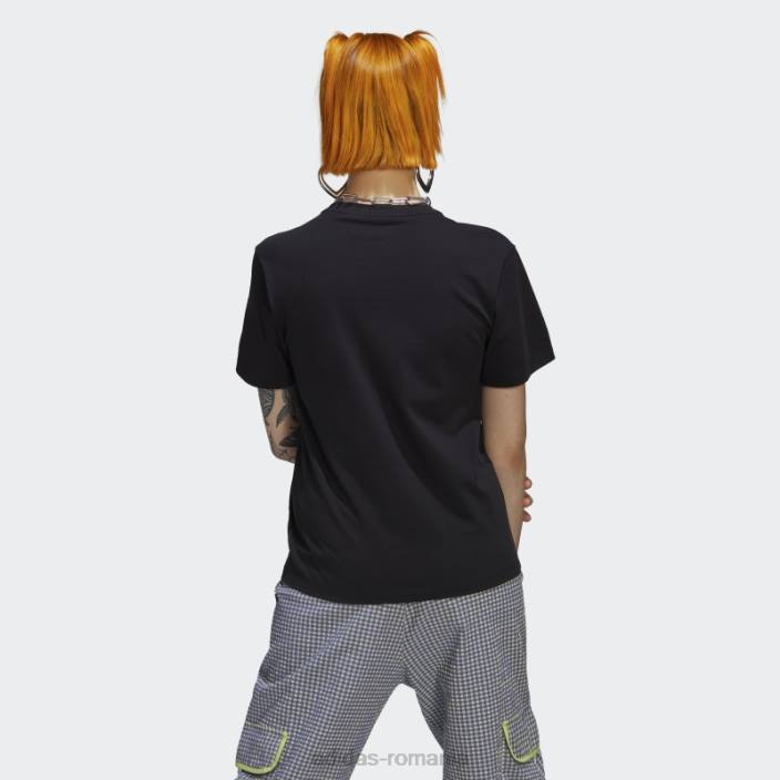 Adidas tricou cu aplicare trefoil negru femei negru 2JBN17564