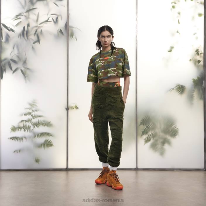 Adidas tricou cu imprimeu camo femei imprimeu camo 2JBN2531