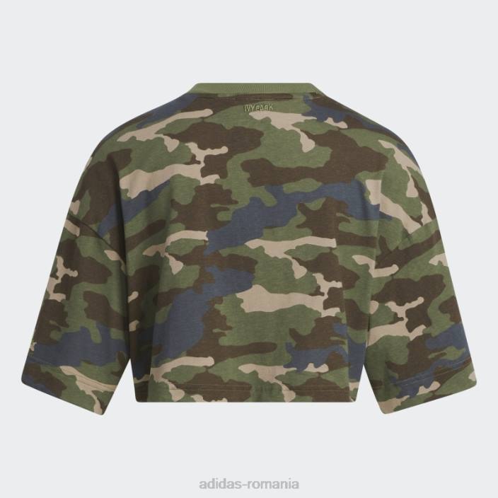 Adidas tricou cu imprimeu camo femei imprimeu camo 2JBN2531