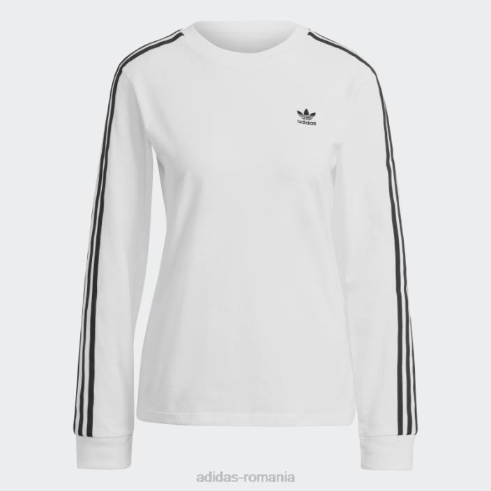 Adidas tricou cu mânecă lungă adicolor classics negru femei alb negru 2JBN10237