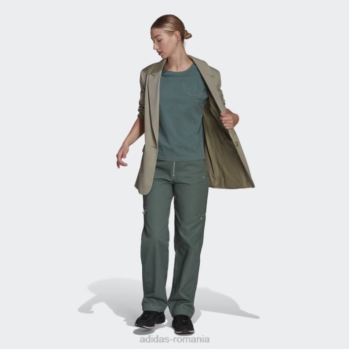 Adidas tricou cu plasture trefoil tech emerald adidas femei smarald tehnologie 2JBN10578