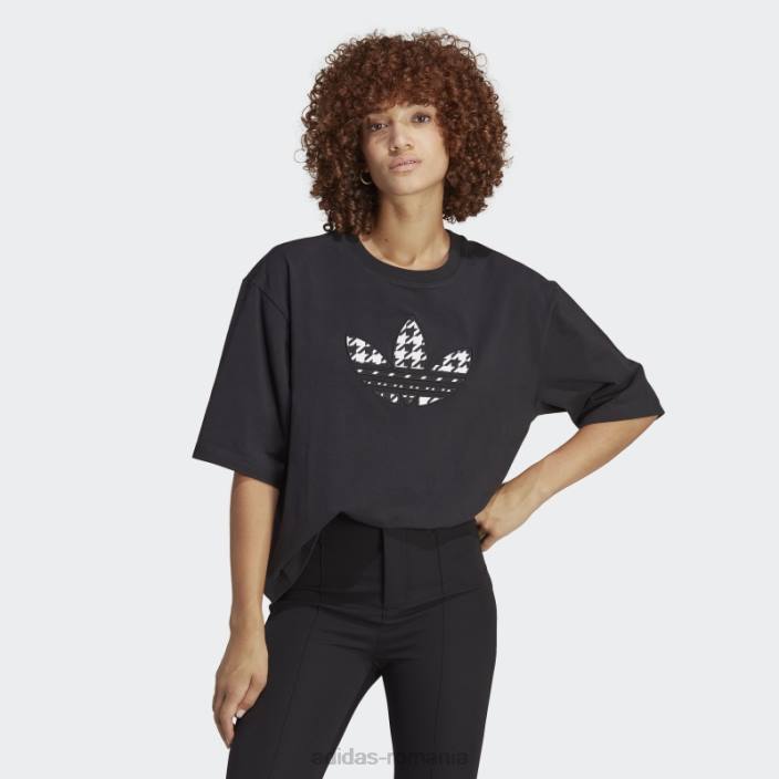 Adidas tricou cu umplutură cu trefoil originals negru femei negru 2JBN9334