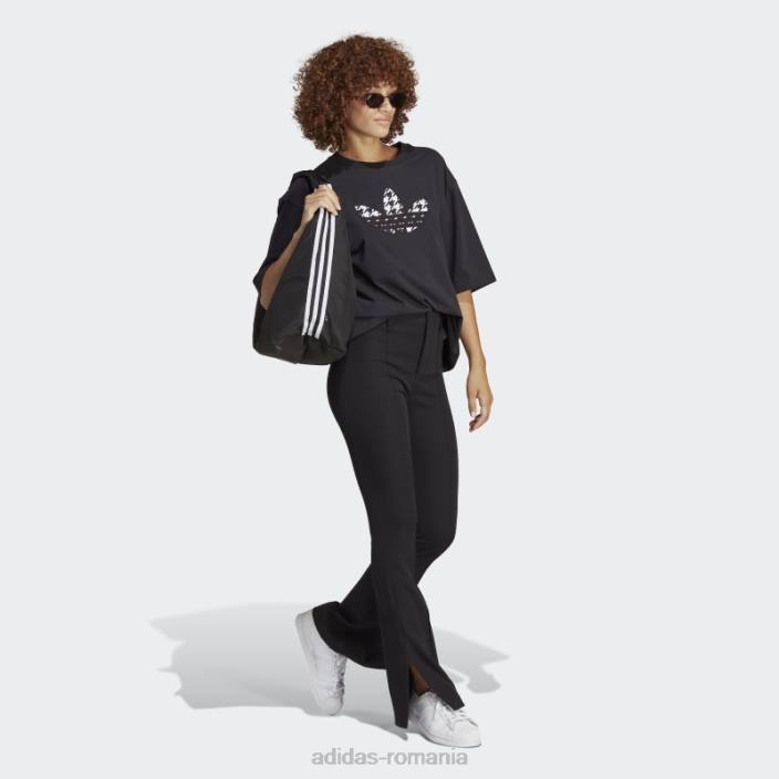 Adidas tricou cu umplutură cu trefoil originals negru femei negru 2JBN9334