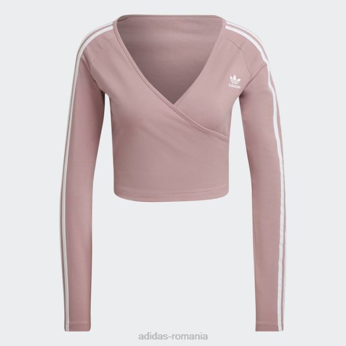 Adidas tricou decupat cu mânecă lungă adicolor classics mov femei mov 2JBN10606