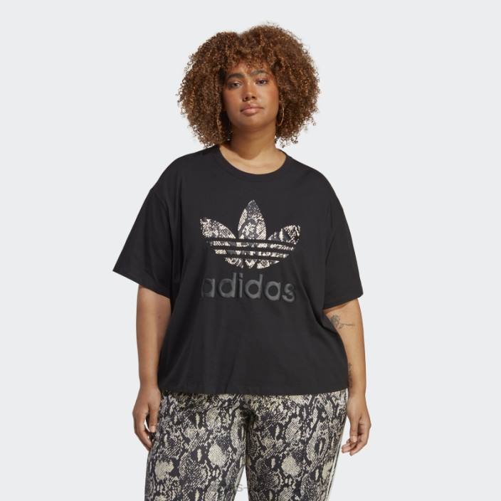 Adidas tricou grafic (mărime plus) negru femei negru 2JBN10039