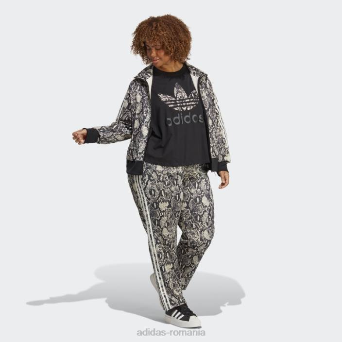 Adidas tricou grafic (mărime plus) negru femei negru 2JBN10039