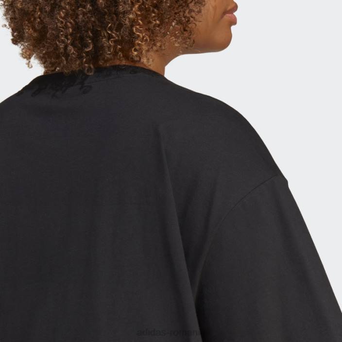 Adidas tricou grafic (mărime plus) negru femei negru 2JBN10039