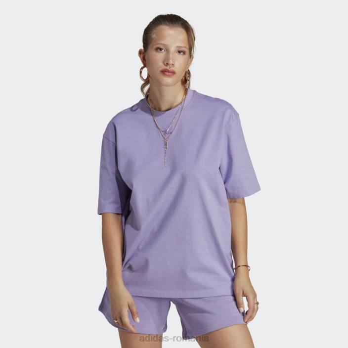 Adidas tricou lila adicolor essentials femei liliac 2JBN9142