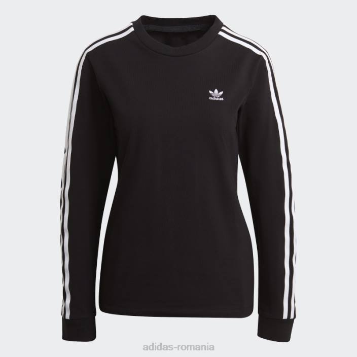 Adidas tricou negru adicolor clasics cu mânecă lungă adidas femei negru 2JBN2763