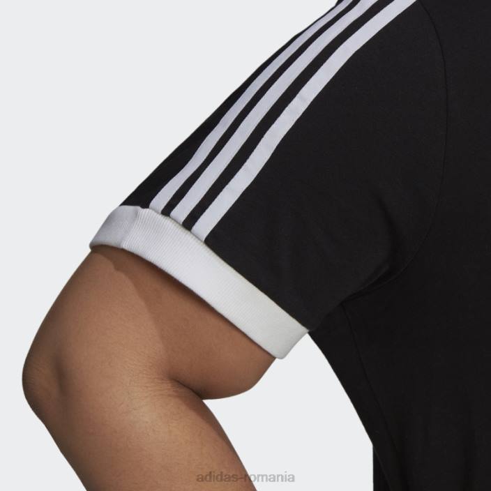 Adidas tricou negru adicolor classics cu 3 dungi (plus mărime) adidas femei negru 2JBN10047