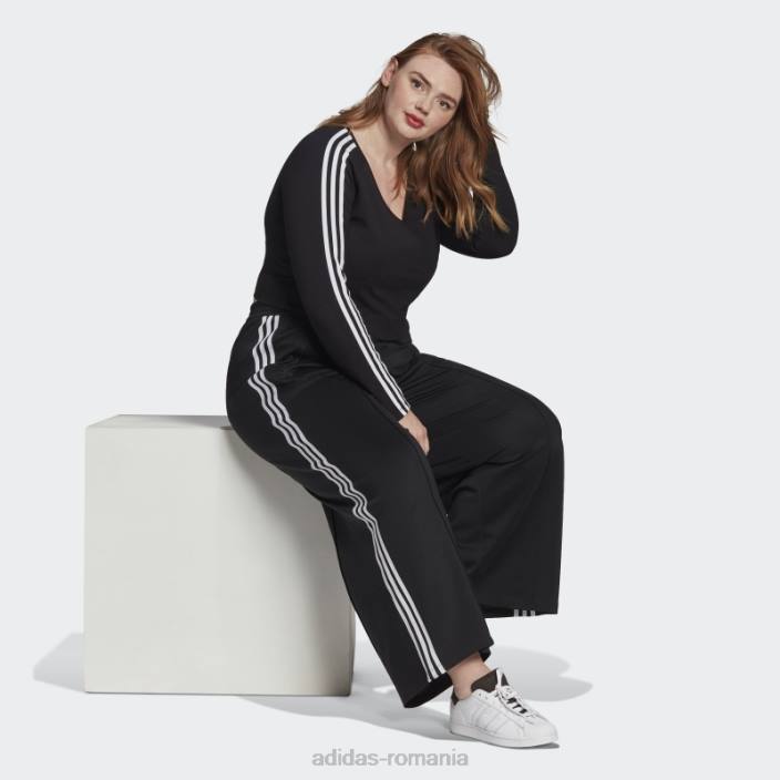 Adidas tricou negru adicolor classics cu mânecă lungă (plus mărime) femei negru 2JBN9173