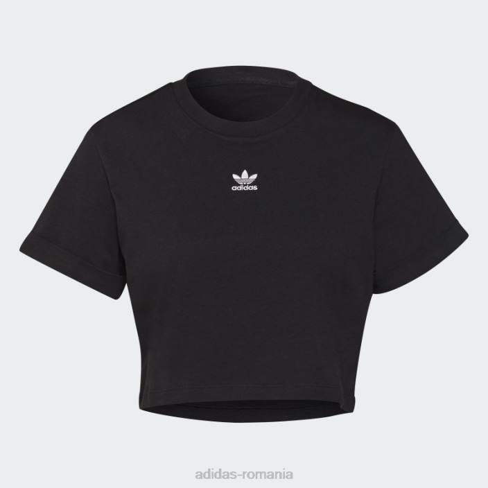 Adidas tricou negru adicolor essentials cropped femei negru 2JBN10342