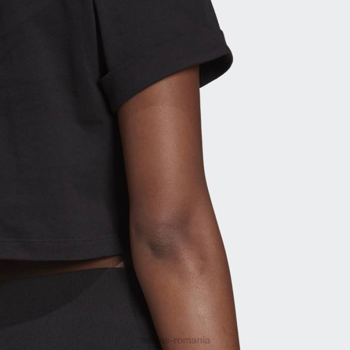 Adidas tricou negru adicolor essentials cropped femei negru 2JBN10342