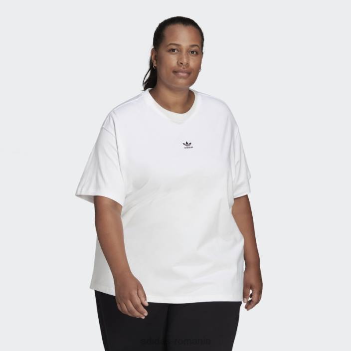 Adidas tricou (plus mărime) alb adidas femei alb 2JBN9852