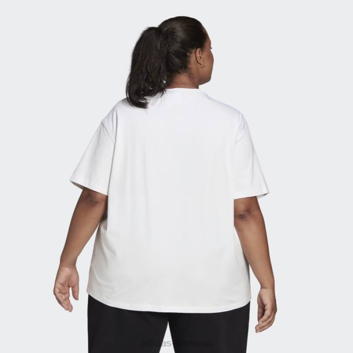 Adidas tricou (plus mărime) alb adidas femei alb 2JBN9852