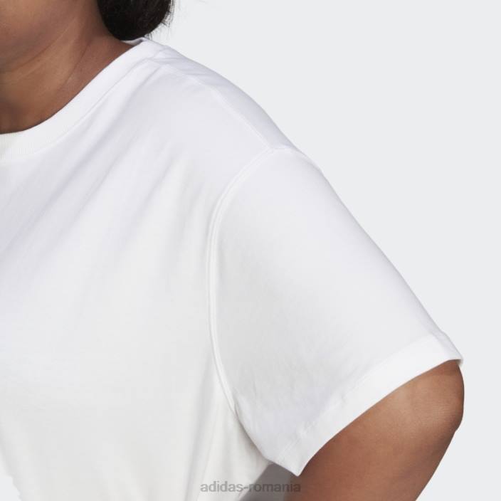 Adidas tricou (plus mărime) alb adidas femei alb 2JBN9852