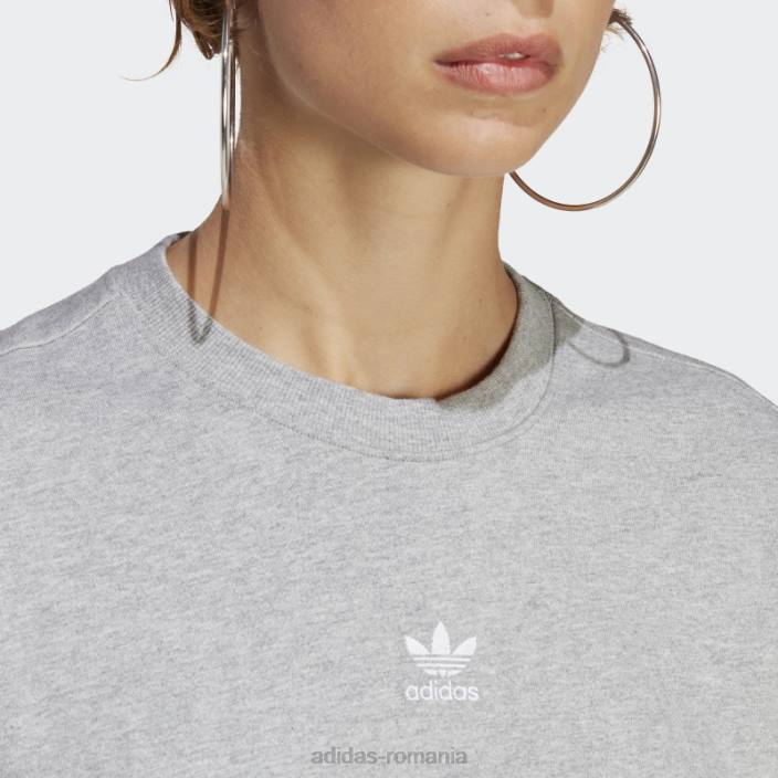 Adidas tricou regulat adicolor essentials gri mediu femei gri mediu 2JBN16568