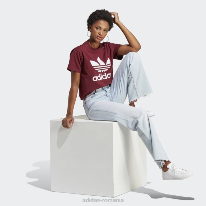 Adidas tricou roșu adicolor classics trefoil femei roșu 2JBN16523