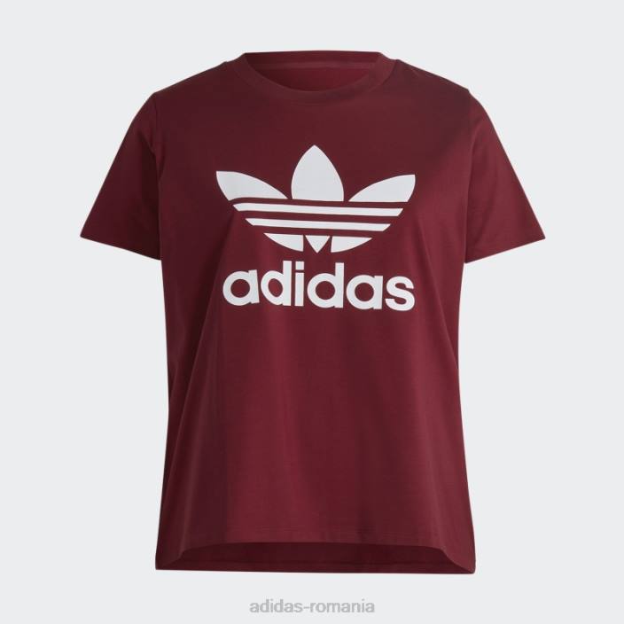 Adidas tricou roșu adicolor classics trefoil (plus mărime) femei roșu 2JBN16679