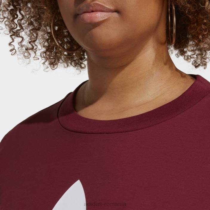 Adidas tricou roșu adicolor classics trefoil (plus mărime) femei roșu 2JBN16679