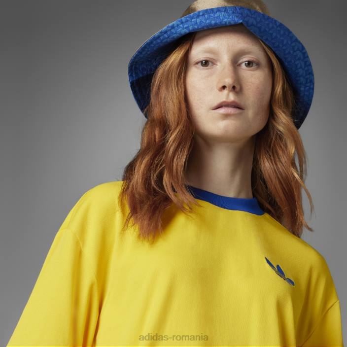 Adidas tricou supradimensionat adicolor anii 70 adidas auriu femei aur 2JBN2736