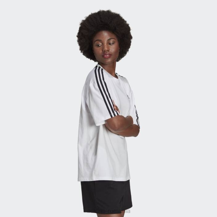 Adidas tricou supradimensionat adicolor classics alb femei alb 2JBN3152