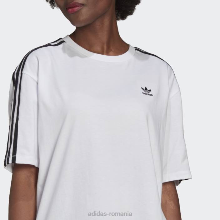Adidas tricou supradimensionat adicolor classics alb femei alb 2JBN3152