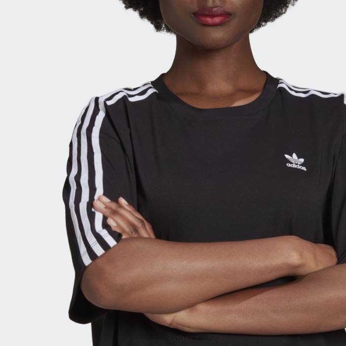 Adidas tricou supradimensionat adicolor classics negru adidas femei negru 2JBN10260