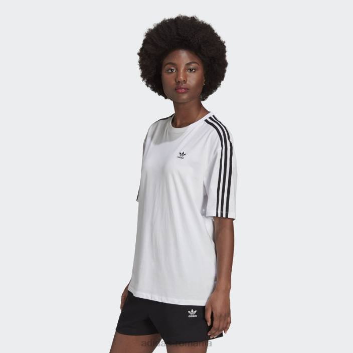 Adidas tricou supradimensionat alb adicolor classics femei alb 2JBN9917