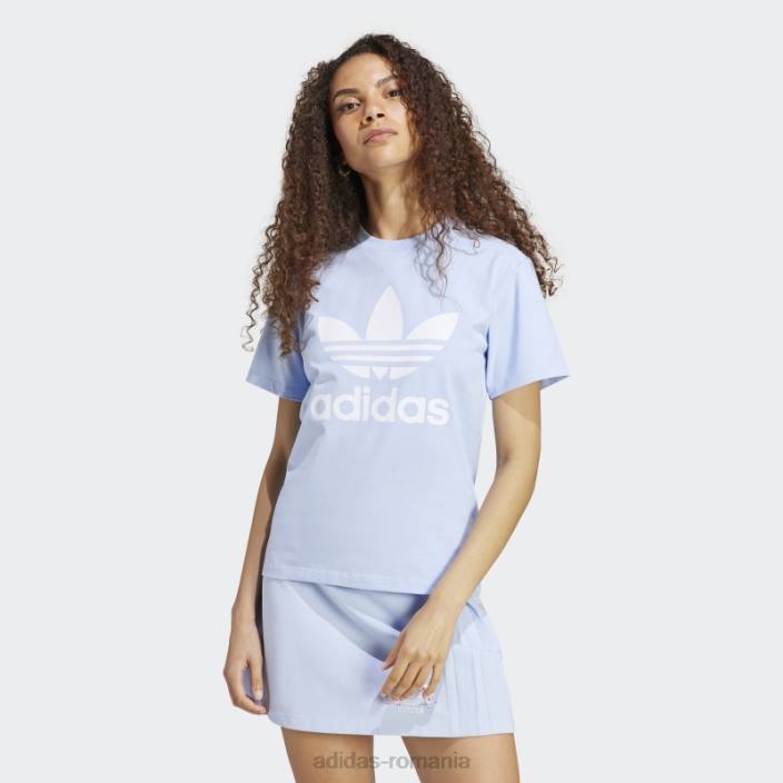 Adidas tricou trifoil adicolor classics albastru zori femei zori albastre 2JBN17492