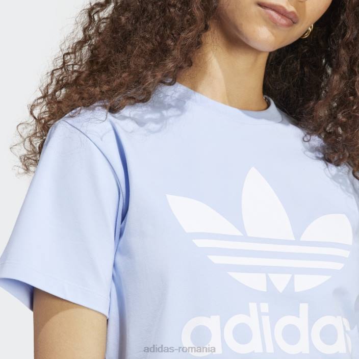 Adidas tricou trifoil adicolor classics albastru zori femei zori albastre 2JBN17492
