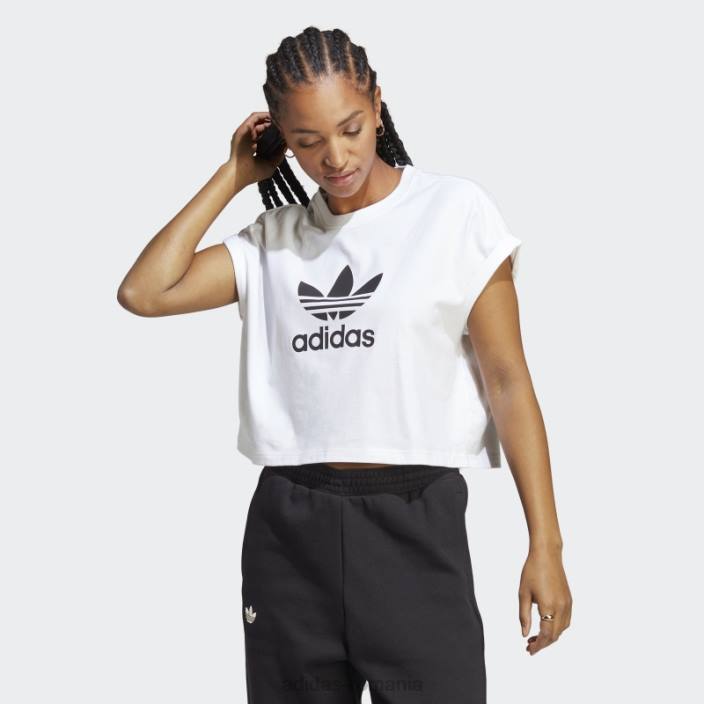 Adidas tricou trifoil alb adicolor clasics scurt adidas femei alb 2JBN8901