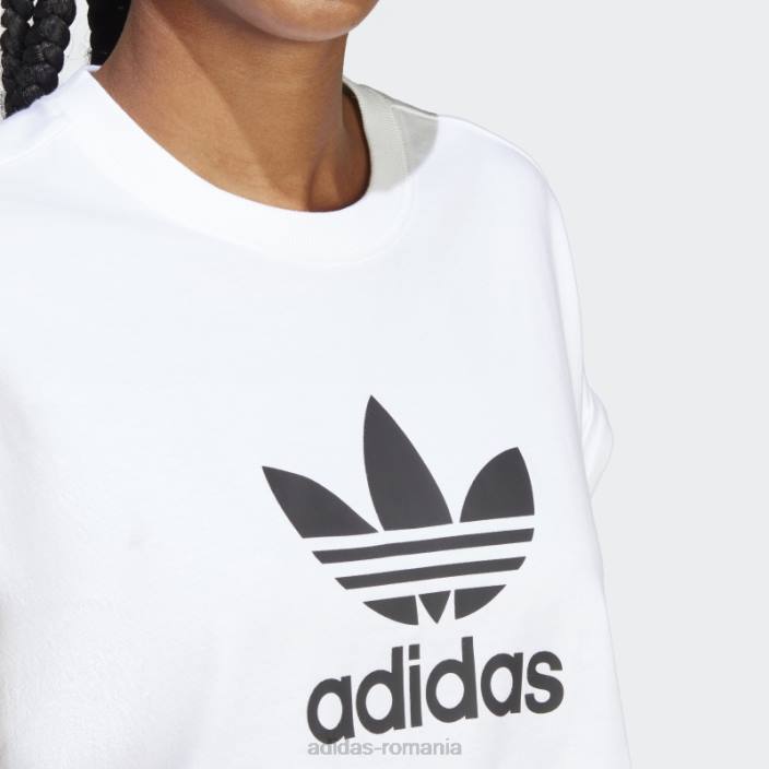 Adidas tricou trifoil alb adicolor clasics scurt adidas femei alb 2JBN8901
