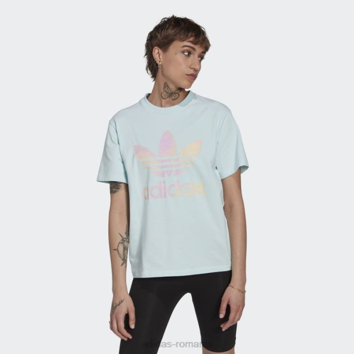 Adidas tricou trifoil albastru adidas femei albastru 2JBN3690