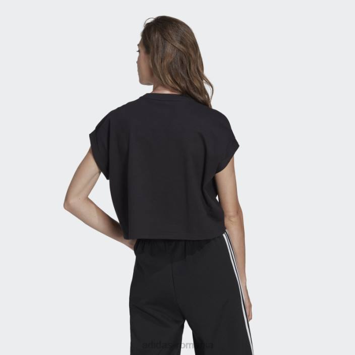 Adidas tricou trifoil scurt adicolor classics negru adidas femei negru 2JBN9396