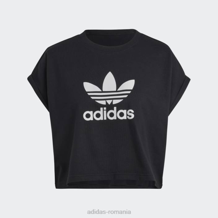 Adidas tricou trifoil scurt adicolor classics negru adidas femei negru 2JBN9396