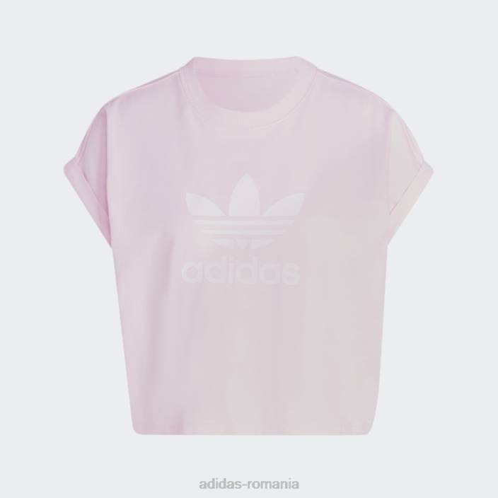 Adidas tricou trifoil scurt adicolor classics roz femei roz 2JBN9505