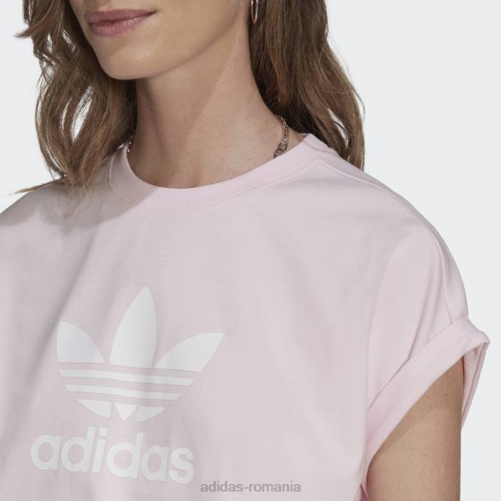 Adidas tricou trifoil scurt adicolor classics roz femei roz 2JBN9505