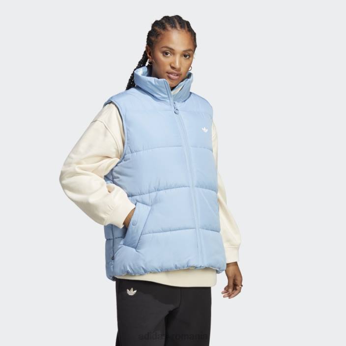 Adidas vestă reversibilă cu imprimeu animal abstract ambiental sky adidas femei cerul ambiental 2JBN9120